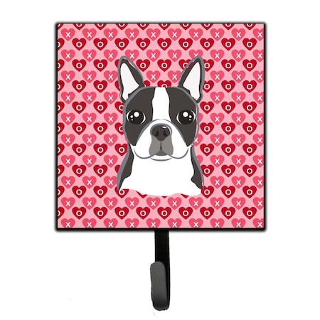 Jensendistributionservices Boston Terrier Hearts Leash or Key Holder MI1715371